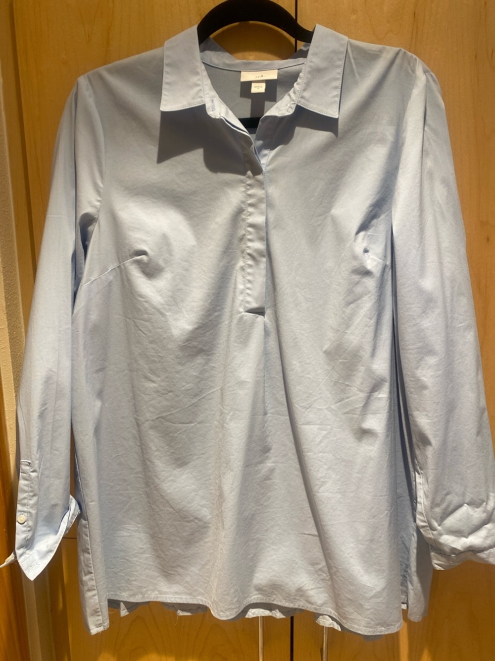 J. Jill Pale Blue Button-Up Shirt